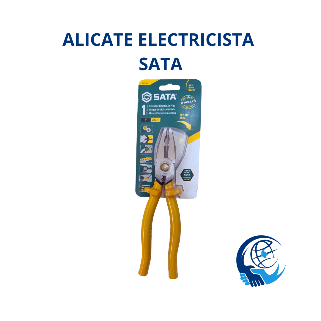 Alicate de electricista aislado universal SATA de 8 pulgadas (200 mm)