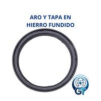 ARO Y TAPA EN HIERRO FUNDIDO PARA ALCANTARILLADO