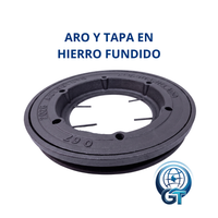 ARO Y TAPA EN HIERRO FUNDIDO PARA ALCANTARILLADO