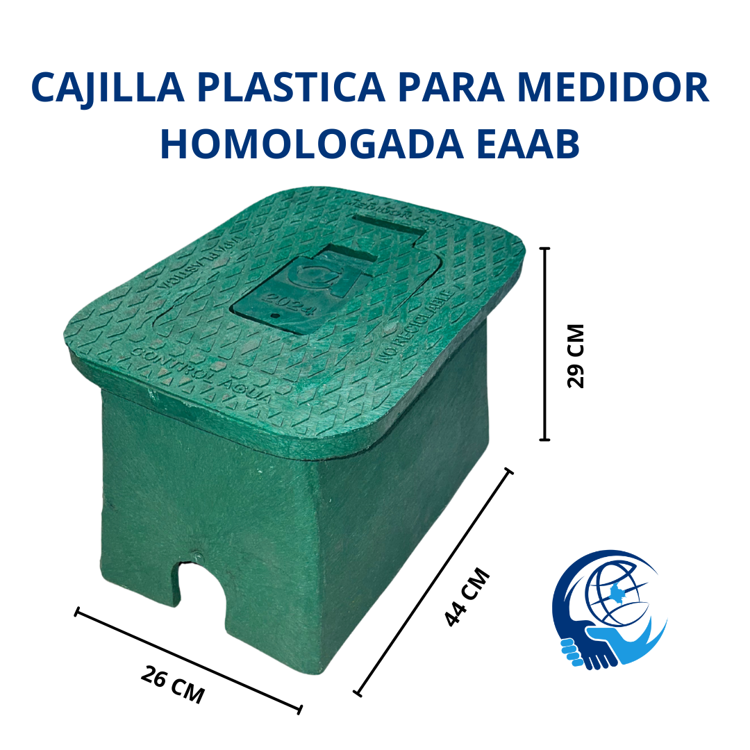 CAJILLA EN PLASTIO NO RECICLADO PARA MEDIDOR DE AGUA HOMOLOGADA PARA BOGOTA