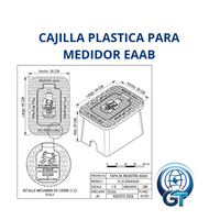 CAJILLA EN PLASTIO NO RECICLADO PARA MEDIDOR DE AGUA HOMOLOGADA PARA BOGOTA