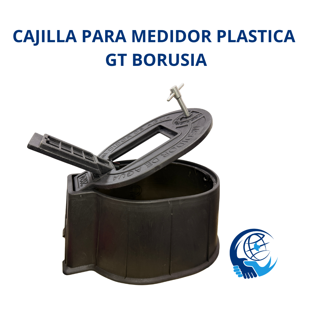 CAJILLA PLASTICA PARA MEDIDOR CON CIERRE ANTIFRAUDE Y MIRILLA GT BORUSIA