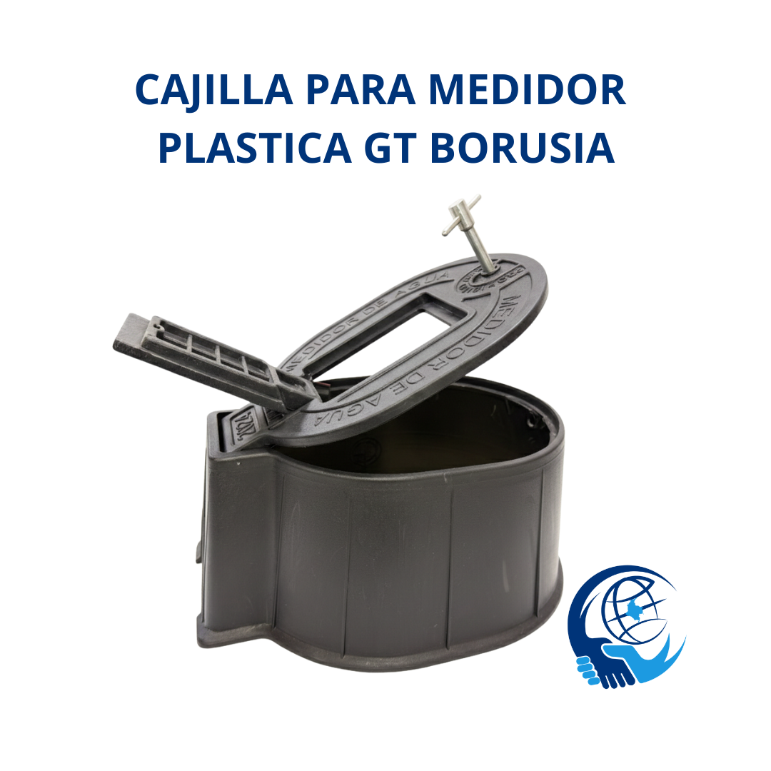 CAJILLA PLASTICA PARA MEDIDOR CON CIERRE ANTIFRAUDE Y MIRILLA GT BORUSIA