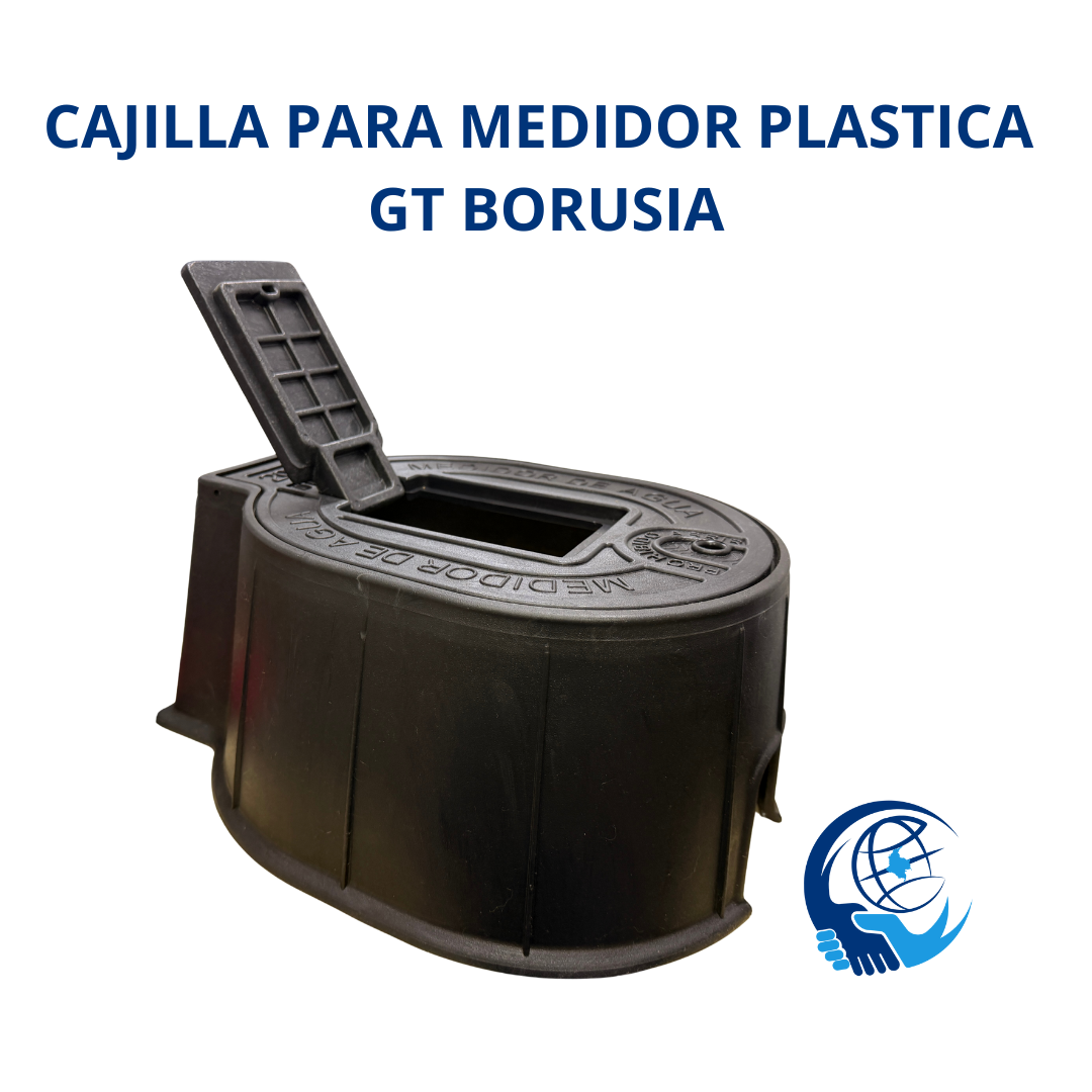CAJILLA PLASTICA PARA MEDIDOR CON CIERRE ANTIFRAUDE Y MIRILLA GT BORUSIA