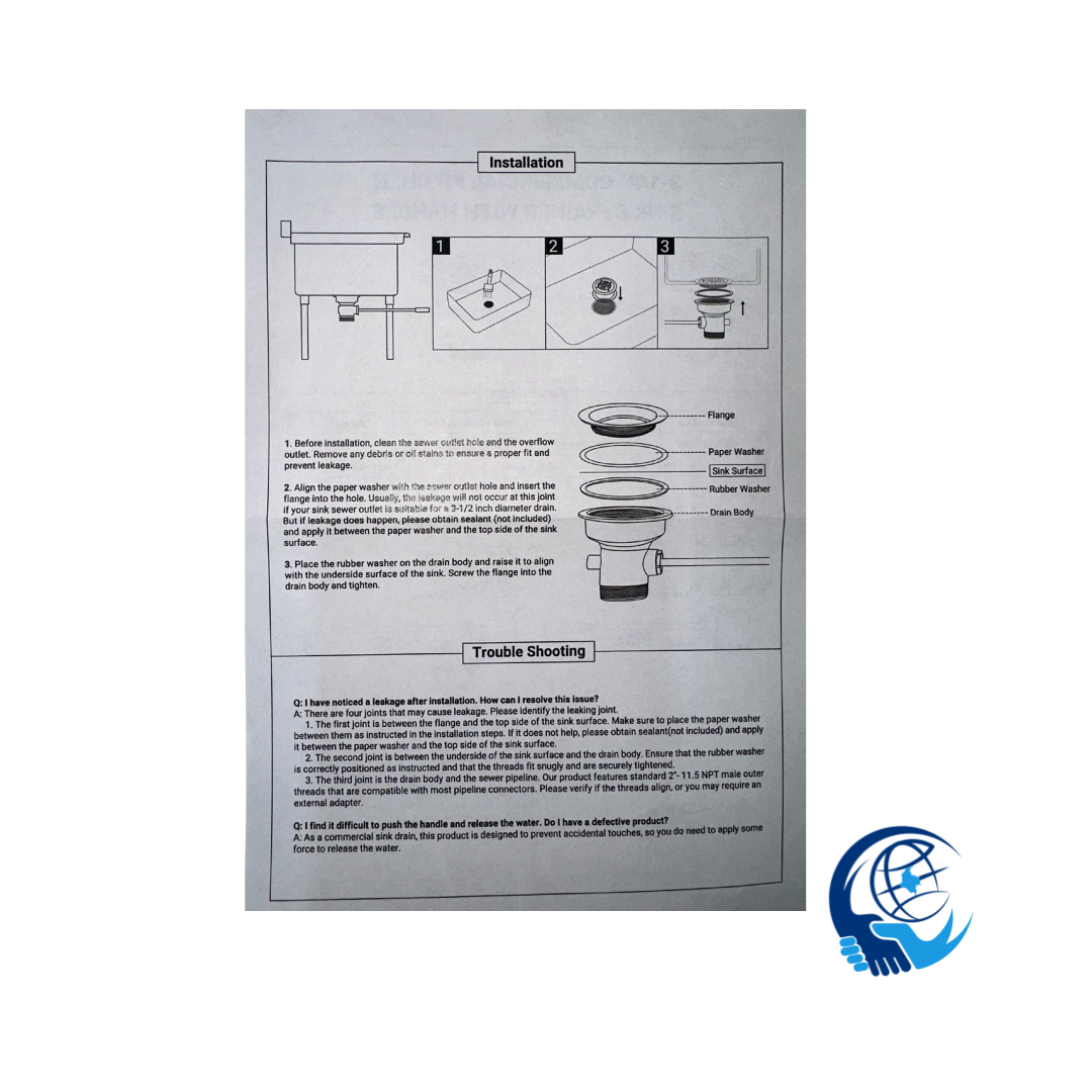 Canastilla Lavaplatos De 3 1/2"  Uso Comercial