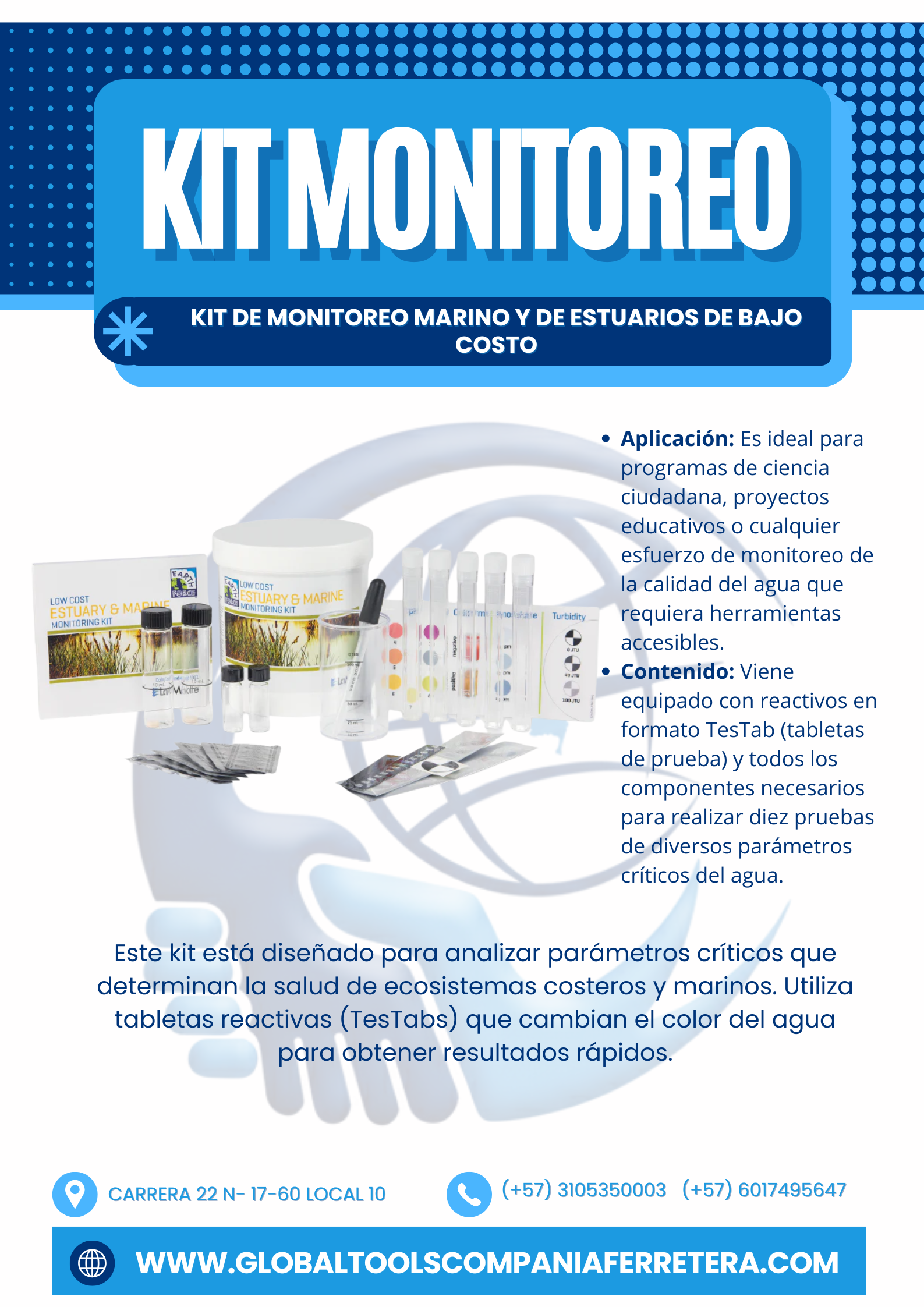 Kit De Monitoreo De Estuarios Y Marino