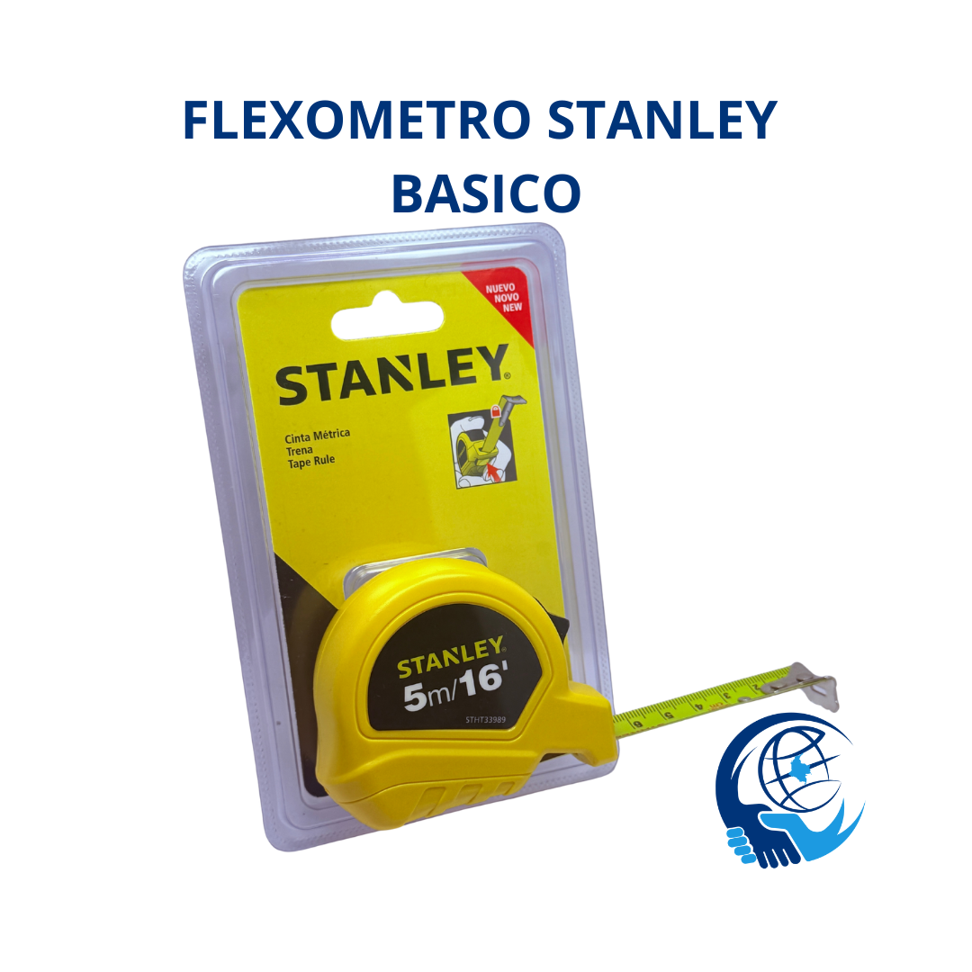 Cinta métrica Stanley básica de 5 metros / 16 pies, modelo STHT33989.