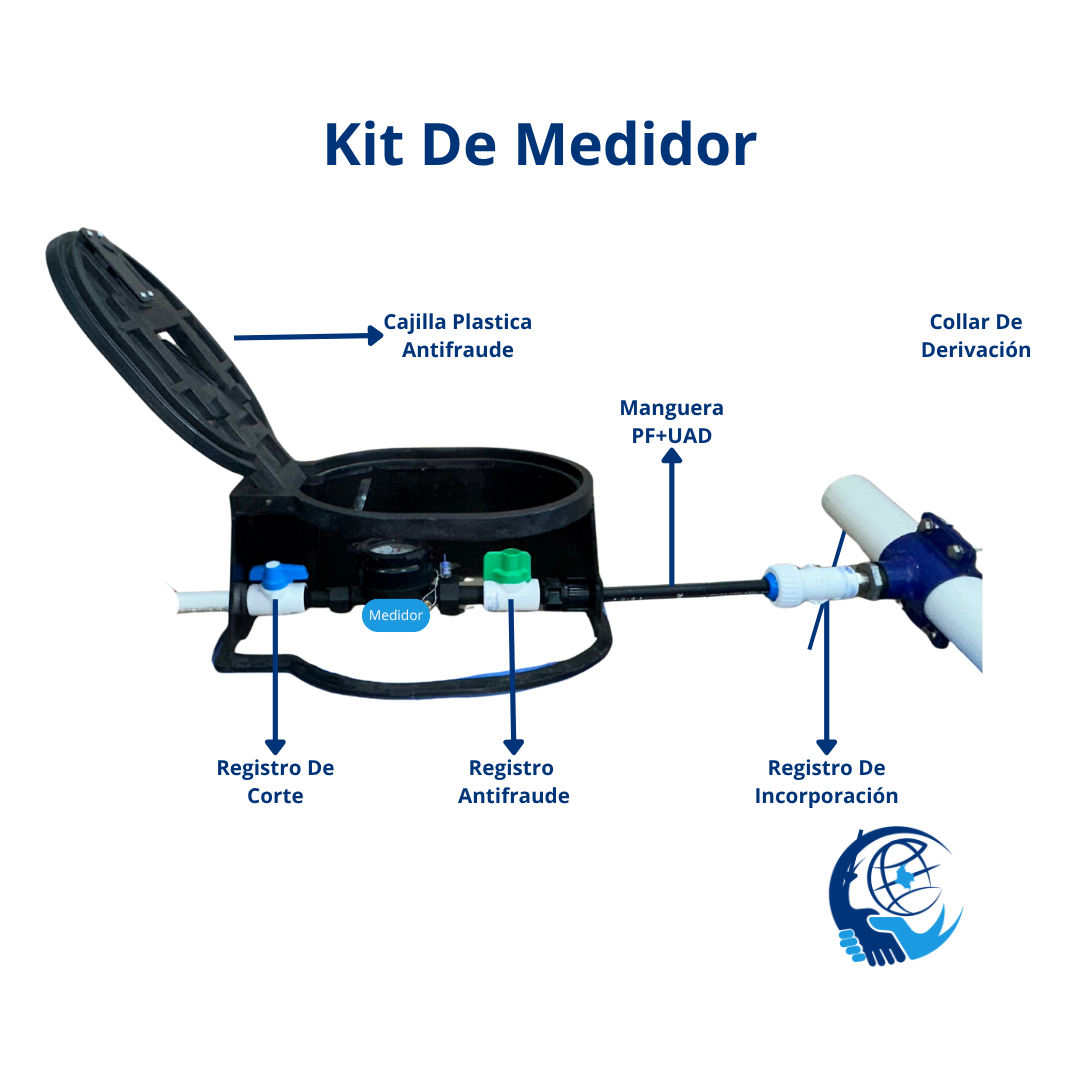 Medidor Volumetrico Transmisión Mecanica R200 Cuerpo Metálico De 1/2" Calibrado Por Un Laboratorio Homologado Por La ONAC
