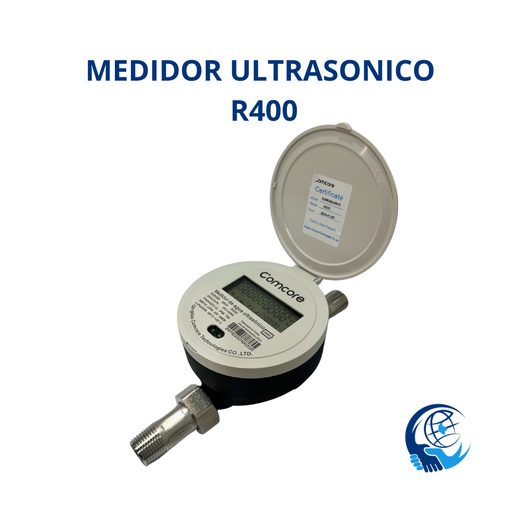 MEDIDOR ULTRASONICO R400 CUERPO PLASTICO DE 1/2" CALIBRADO POR UN LABORATORIO ACREDITADO POR LA ONAC IP68