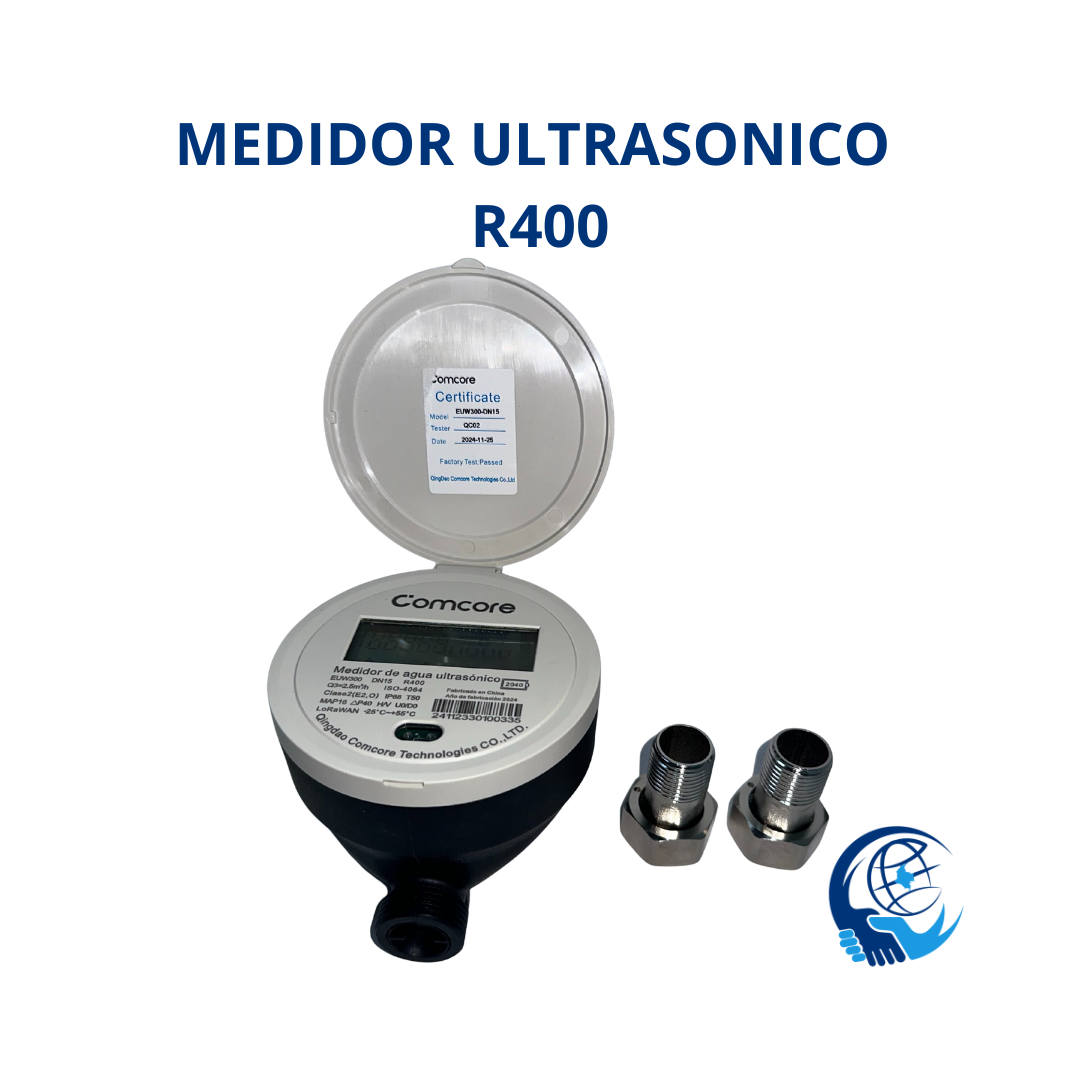 MEDIDOR ULTRASONICO R400 CUERPO PLASTICO DE 1/2" CALIBRADO POR UN LABORATORIO ACREDITADO POR LA ONAC IP68