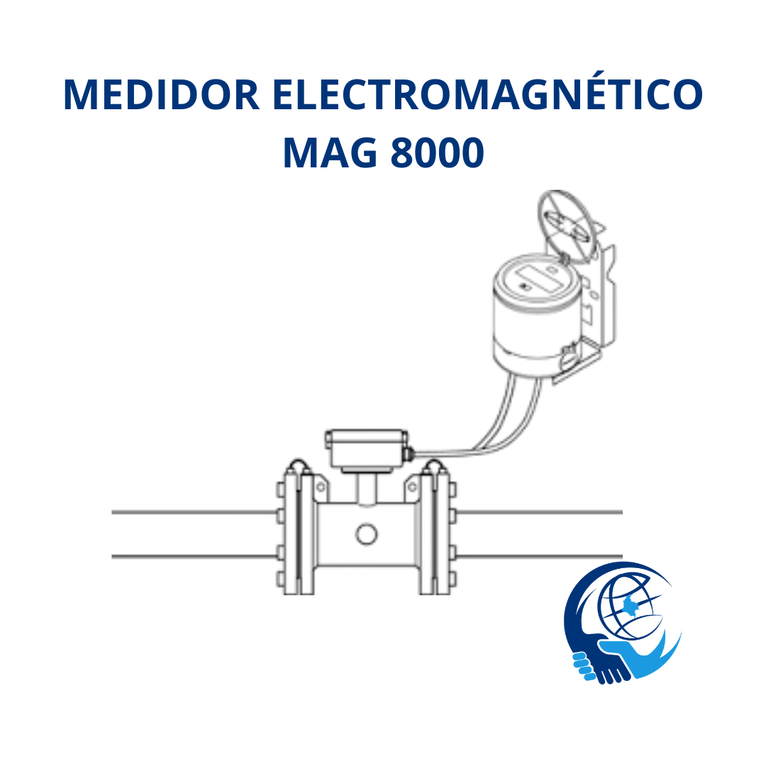 MEDIDOR ELECTROMAGNÉTICO COMPACTO MAG 8000 ALIMENTACIÓN CON BATERÍA