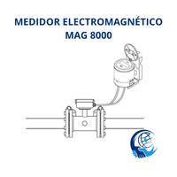 MEDIDOR ELECTROMAGNÉTICO COMPACTO MAG 8000 ALIMENTACIÓN CON BATERÍA