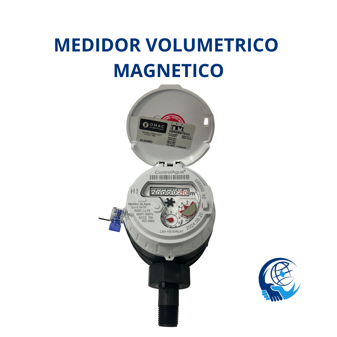 Medidor Volumetrico Transmisión Magnetica R315 Cuerpo En Composite De 1/2" Calibrado Por Un Laboratorio Homologado Por La ONAC