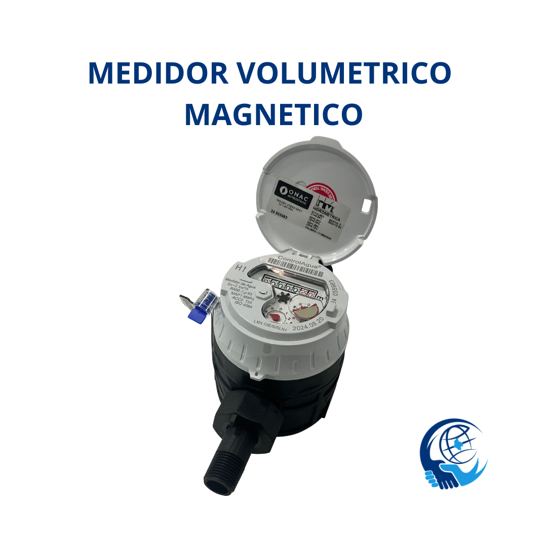 Medidor Volumetrico Transmisión Magnetica R315 Cuerpo En Composite De 1/2" Calibrado Por Un Laboratorio Homologado Por La ONAC