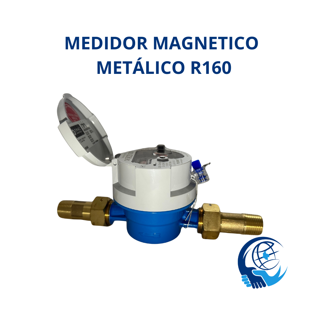 Medidor De Velocidad Transmisión Magnética R160 Cuerpo Metálico De 1/2" Calibrado Por Un Laboratorio Homologado Por La ONAC