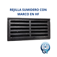 REJILLA SUMIDERO CON MARCO EN HIERRO FUNDIDO DE 74,5CMX37CM