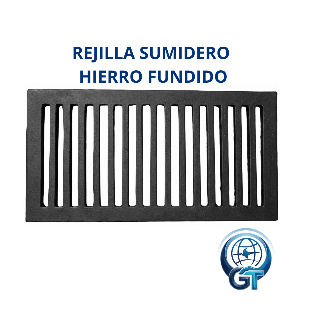 REJILLA SUMIDERO  EN HIERRO FUNDIDO DE 100CMX50CMX5CM