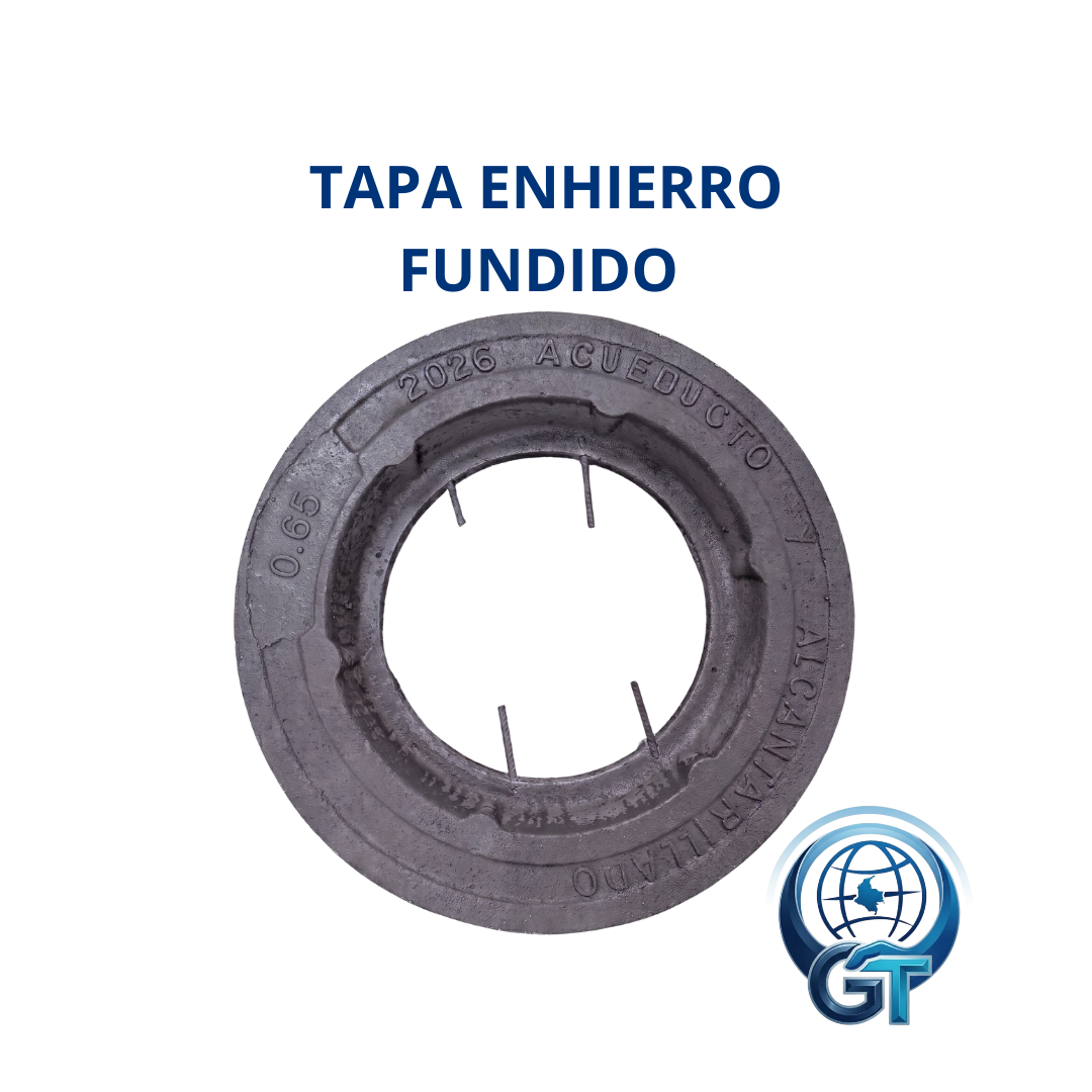 TAPA EN HIERRO FUNDIDO PARA POZO DE INSPECCIÓN