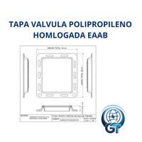 Tapa de válvula en polipropileno homologada EAAB