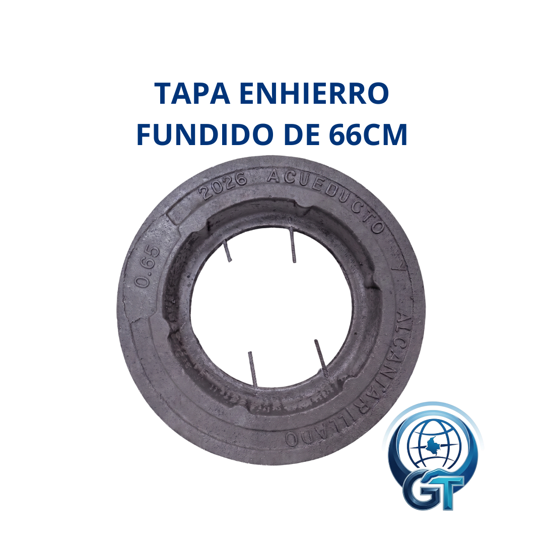 TAPA EN HIERRO FUNDIDO PARA POZO DE INSPECCIÓN