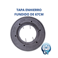 TAPA EN HIERRO FUNDIDO PARA POZO DE INSPECCIÓN