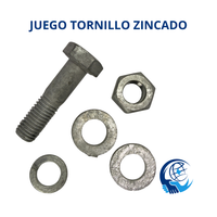 JUEGO DE TORNILLOS HEXAGONAL ZINCADO EN CALIENTE GRADO 5