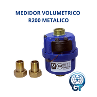 MEDIDOR VOLUMETRICO R200 PRE EQUIPADO PARA EMISION DE PULSOS CUERPO METALICO CALIBRADO Y CERTIFICADO DE 1/2"