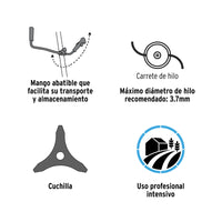 Accesorios de corte incluidos con la DES-520