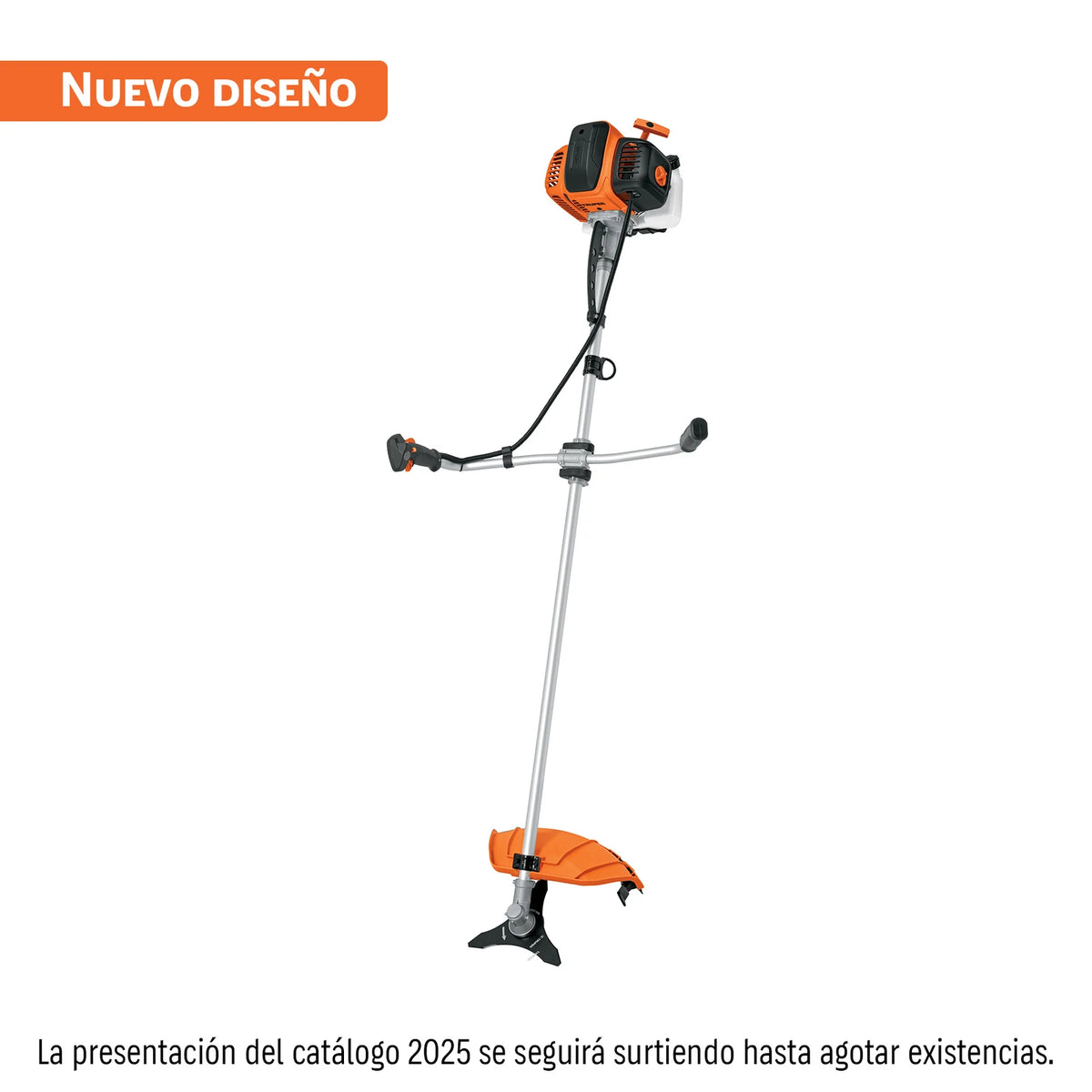 Guadaña a gasolina Truper DES-63 de 63 cc con mango tipo bicicleta y cuchilla
