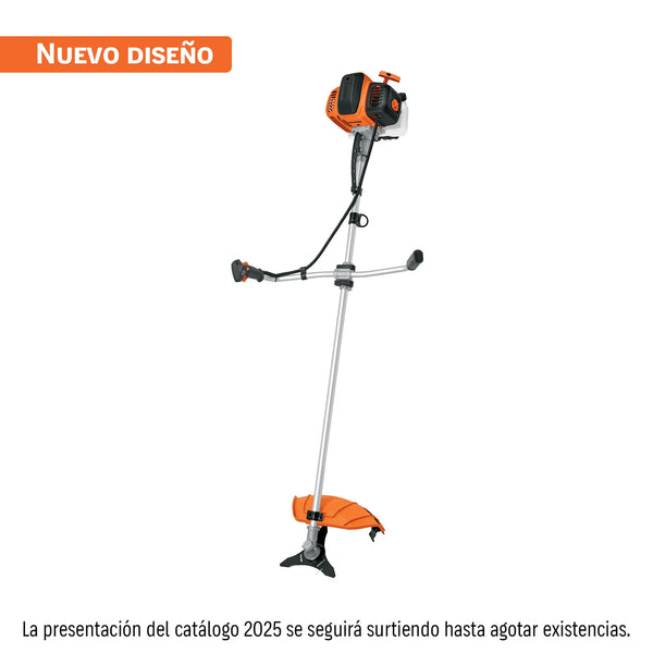 Guadaña a gasolina Truper DES-63 de 63 cc con mango tipo bicicleta y cuchilla