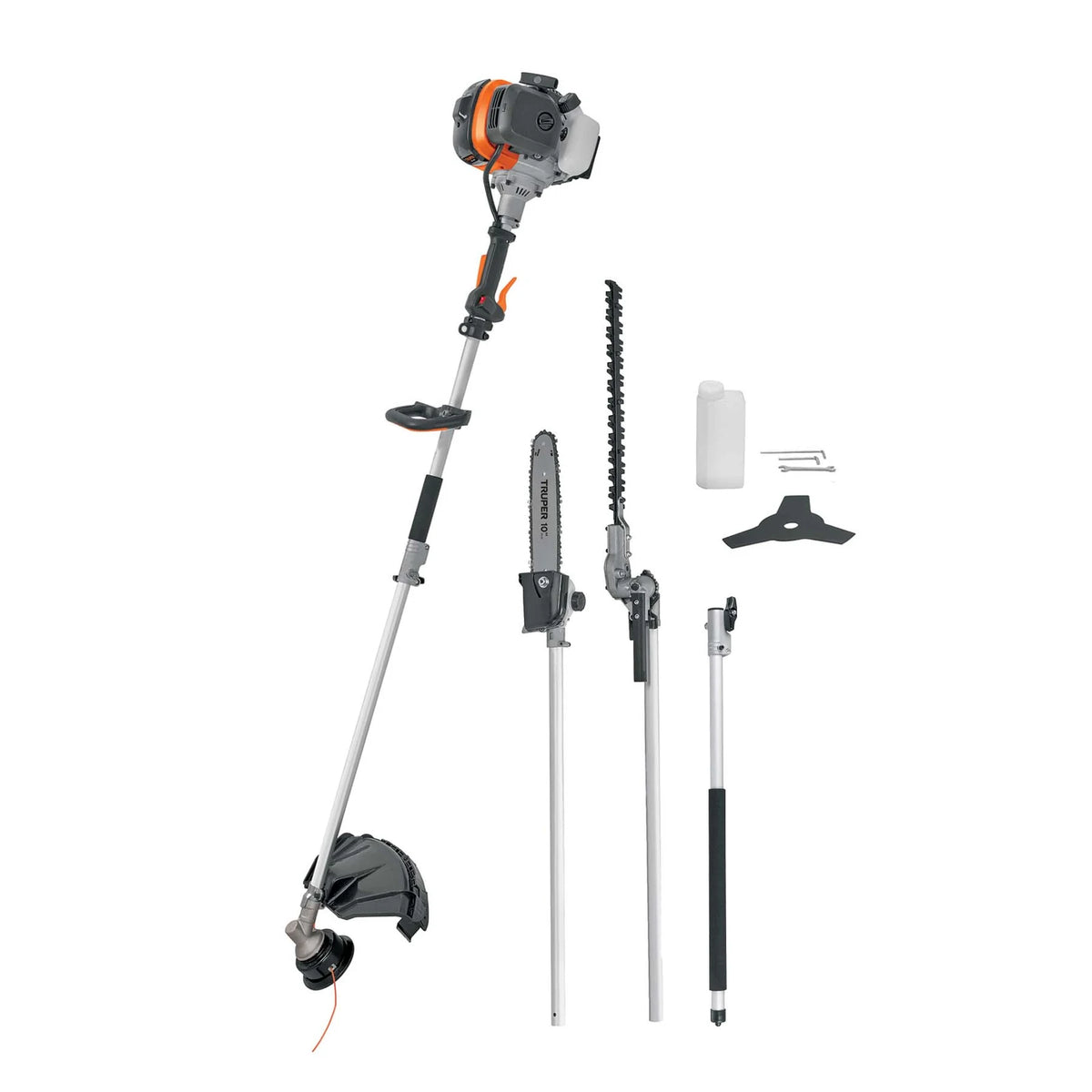 Desbrozadora multifuncional Truper DES-45M con accesorios de corte y poda