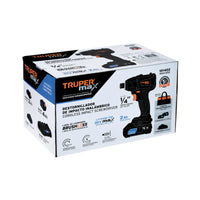 Imagen oficial complementaria de Destornillador de impacto inalámbrico Truper MAX 20 V, con vista de producto o detalle de la referencia MAX-20D