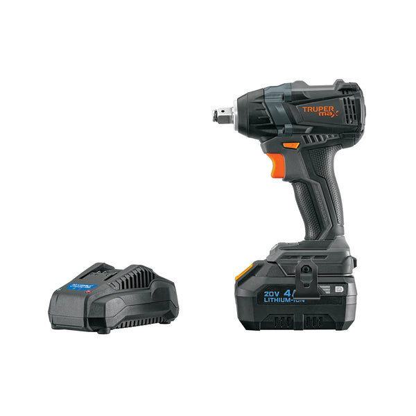 Vista del producto Llave de impacto inalámbrica Truper MAX 1/2 pulgada, 20 V