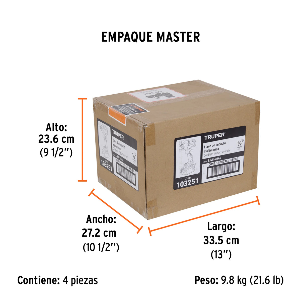 Detalle oficial de LIMI-20A2 Truper