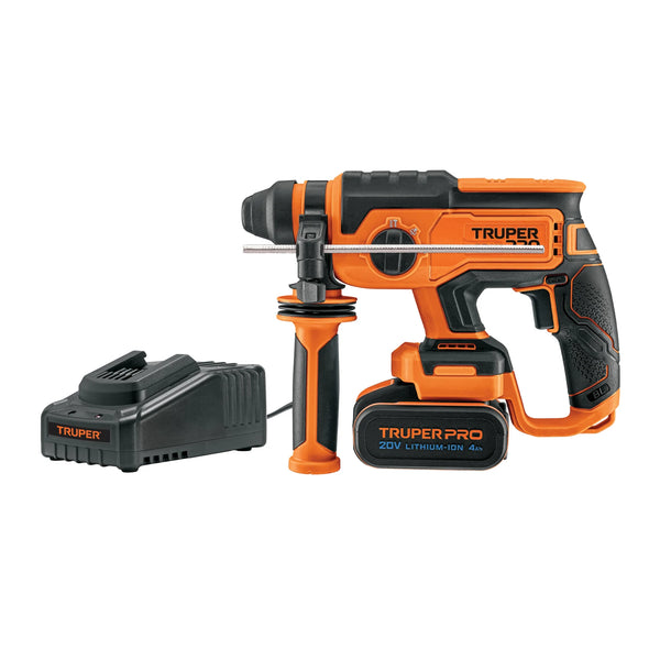 Vista del producto Rotomartillo inalámbrico SDS Plus Truper PRO 20 V, 2 J
