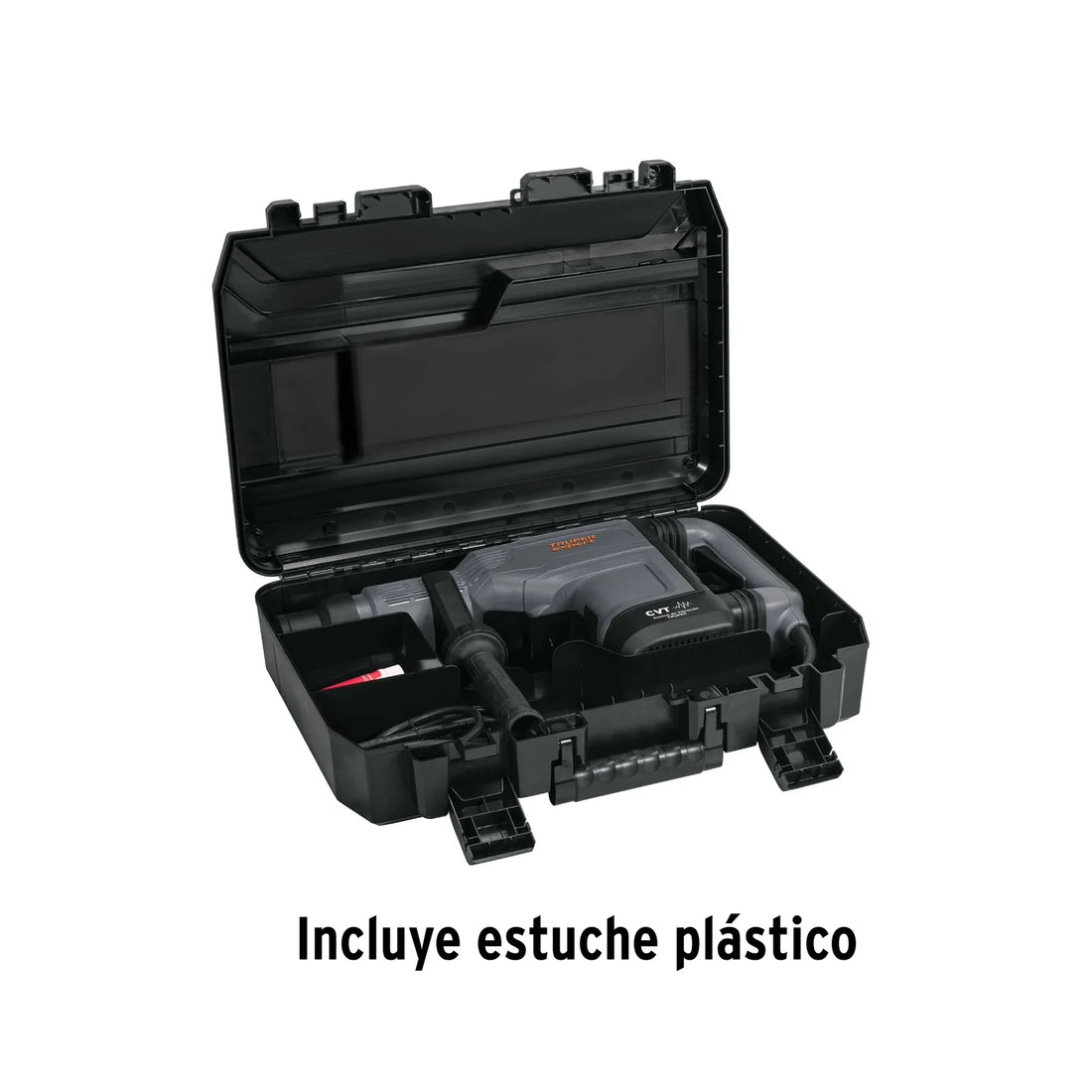 Estuche y accesorios incluidos con el rotomartillo RMAX-15NX
