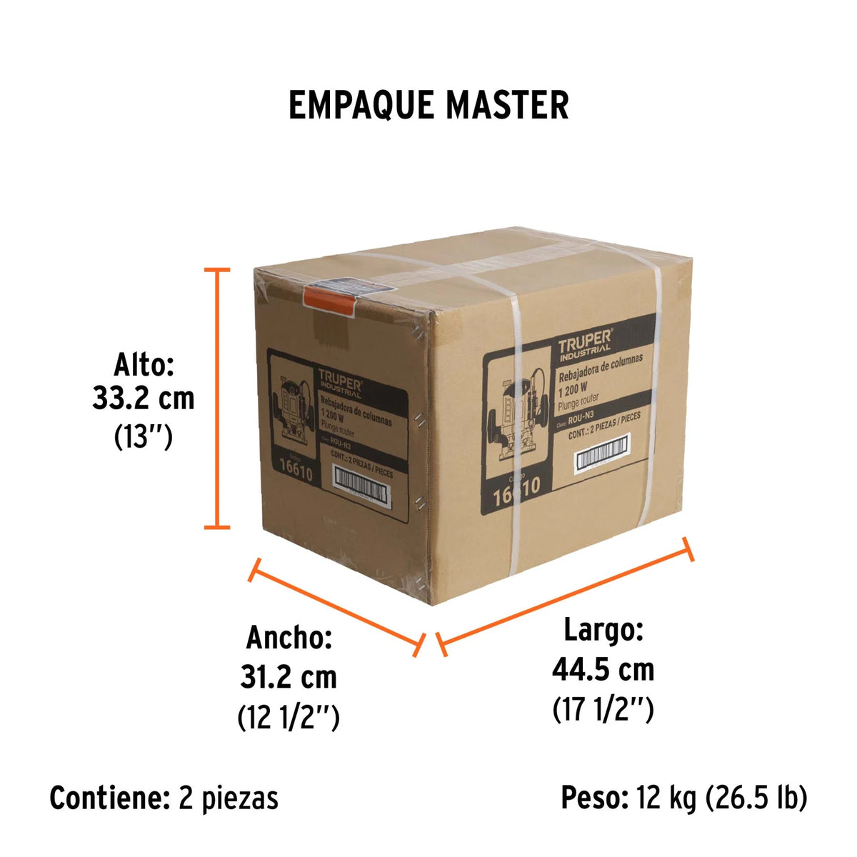 Detalle oficial de ROU-N3 Truper