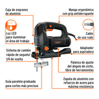 Características de la sierra caladora Truper Industrial
