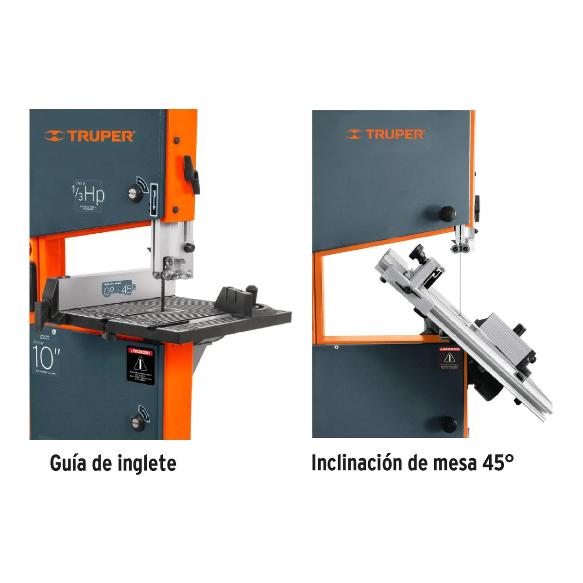 Guía de inglete y mesa inclinable de la sierra cinta SCI-10
