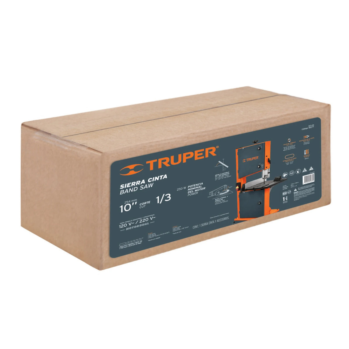 Empaque original de la sierra cinta Truper SCI-10
