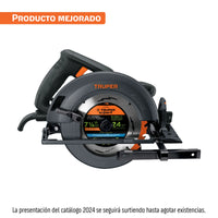Sierra circular Truper Industrial 7-1/4 pulgadas, 1.800 W