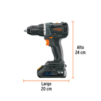 Imagen oficial complementaria de Taladro inalámbrico Truper MAX 1/2 pulgada, 20 V, 2 baterías 2 Ah, con vista de producto o detalle de la referencia MAX-20T