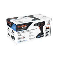 Imagen oficial complementaria de Taladro inalámbrico Truper MAX 1/2 pulgada, 20 V, 2 baterías 2 Ah, con vista de producto o detalle de la referencia MAX-20T